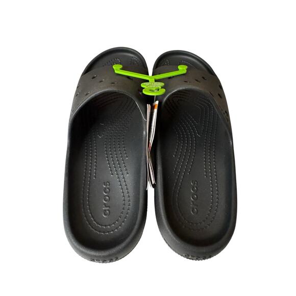 Crocs NEW Unisex Adult Classic Slide V2 Sandals Black US Men's 8 Women's 10 - Picture 4 of 10